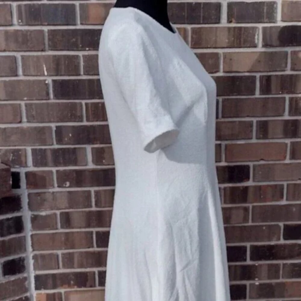 Loulou Studio Ivory Textured Midi Dress - Picture 5 of 9
